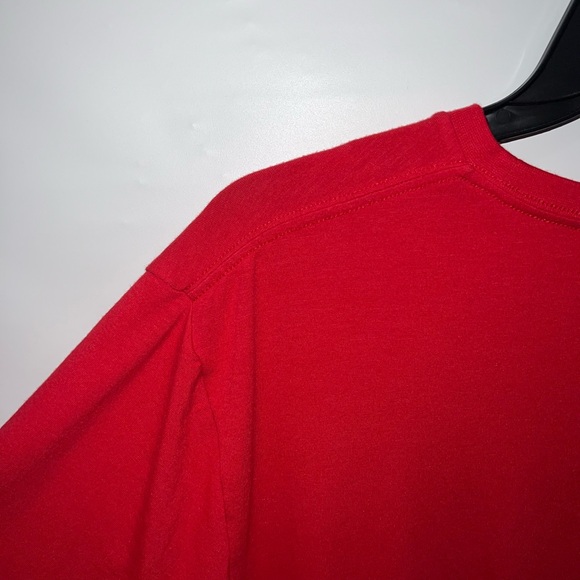 Under Armour T-Shirt Mens Large Red Nylon Blend Heat Gear Baseball Logo - Picture 10 of 14